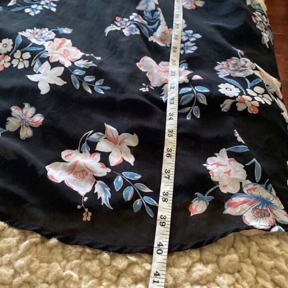 Torrid Plus Size 3X Black Floral Print Cocktail Party Career Summer Mini Dress - Picture 11 of 12